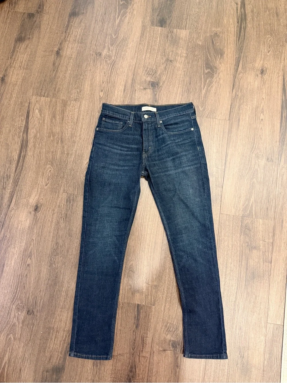 Everyday wear versatile Men's Dark Blue Slim Fit Jeans